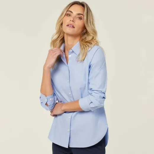 Picture of NNT Ladies Chambray Long Sleeve Relaxed Shirt